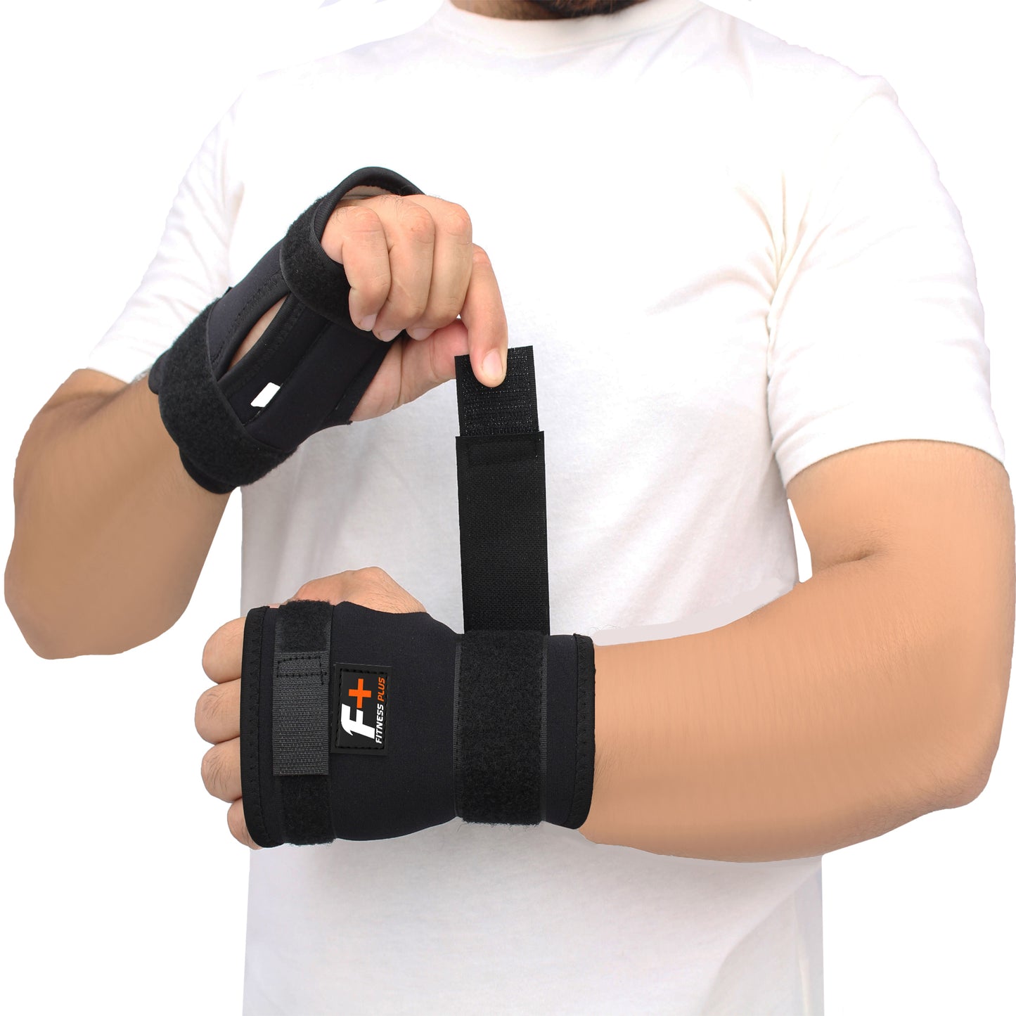 Fitness Plus Wrist Splint (Pair) – Support for Wrist Pain Relief & Injury Recovery