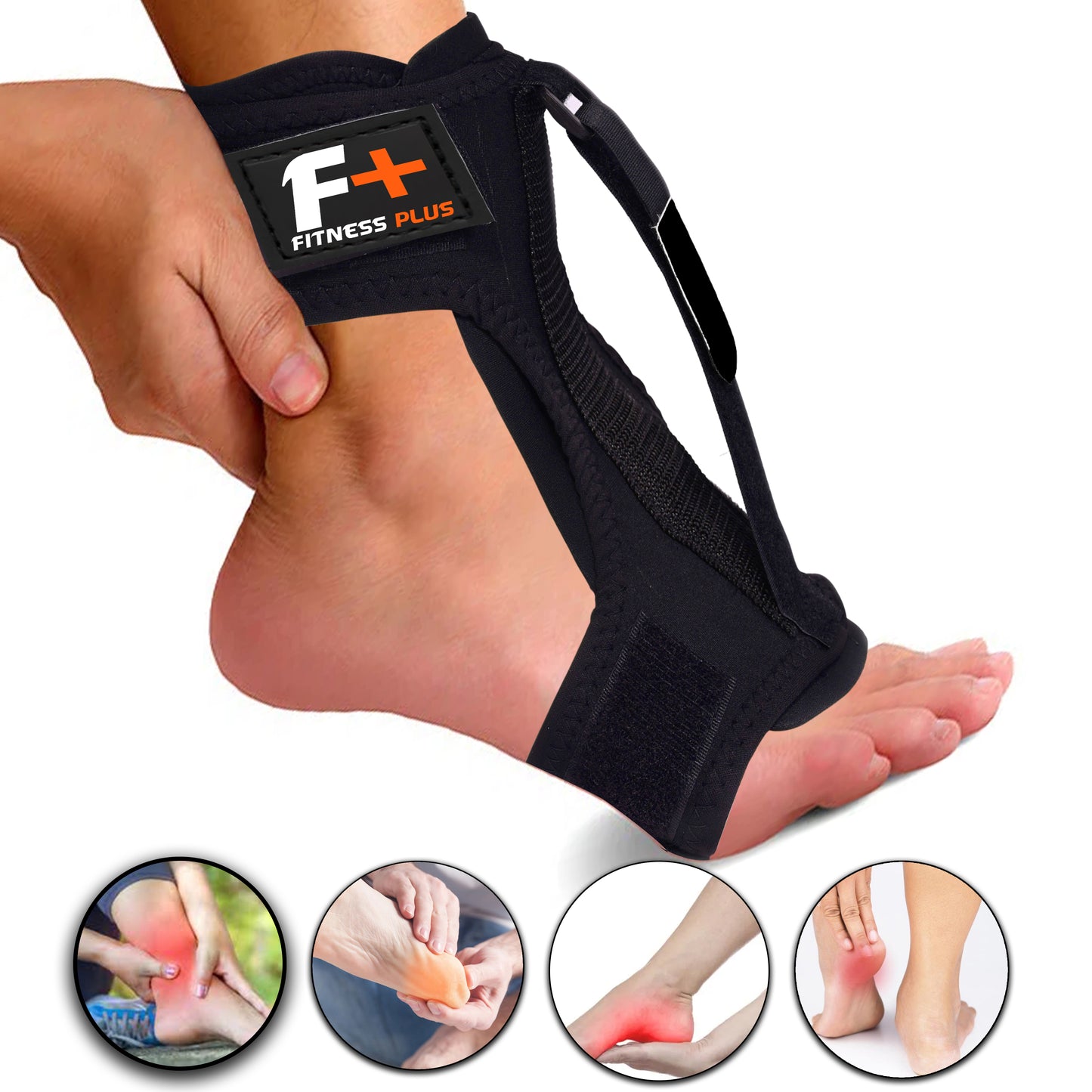Fitness Plus Ankle Splint - Heavy Duty Splint for Ankle Injury Recovery