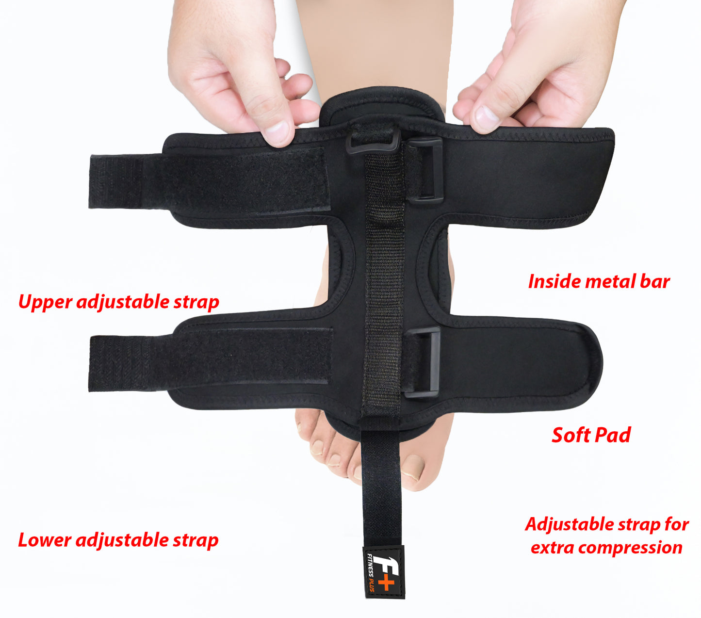 Fitness Plus Ankle Splint - Heavy Duty Splint for Ankle Injury Recovery