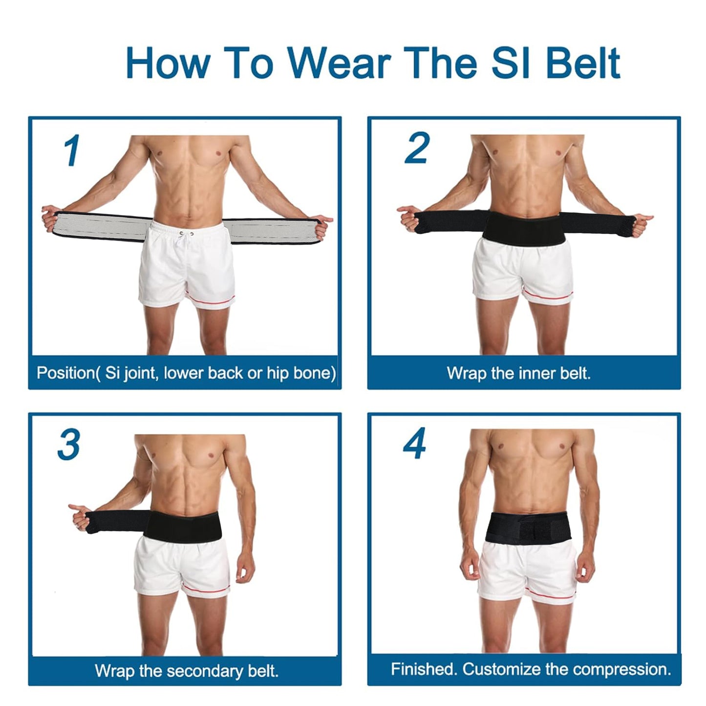 “Sciatica Pain Relief Belt – Adjustable Lumbar Support for Lower Back”
